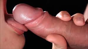 Минет крупным планом и сперма на лицо